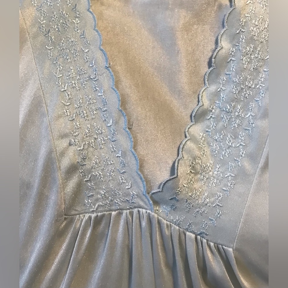 Vintage Sears Nightgown Lingerie Nightie Light Green Size Small - Picture 5 of 7